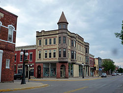 Menominee, Michigan's downtown.